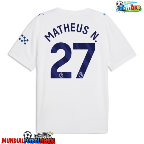 Camiseta Manchester City Matheus Nunes #27 Tercera Equipación Replica 2026-27 mangas cortas